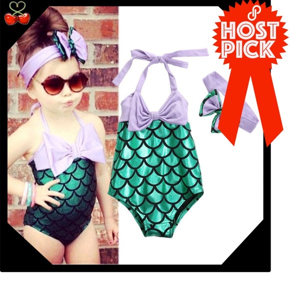 Mary's Cherries Boutique Other - 🍒HOST PICK😍 NWT mermaid 🧜‍♀️ swimsuit 5T